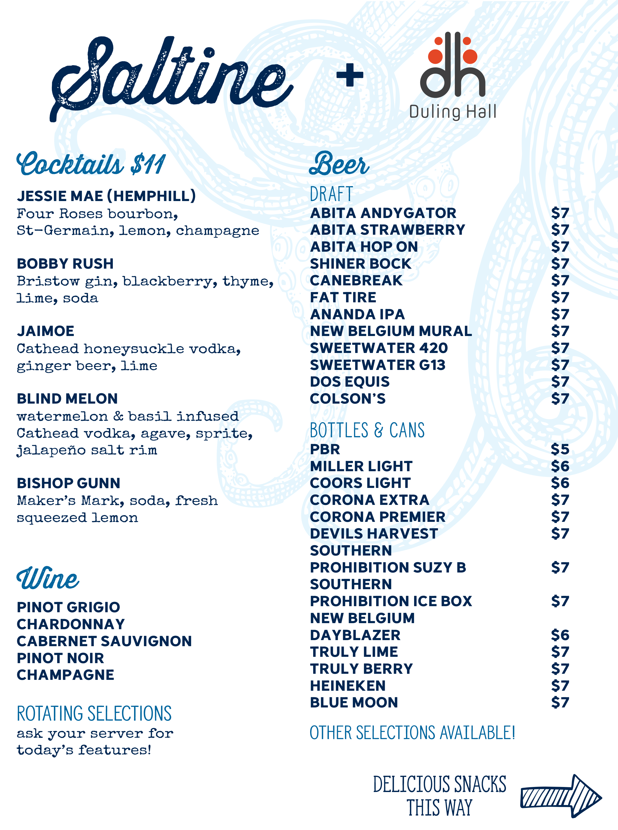 Duling Hall Menu Saltine